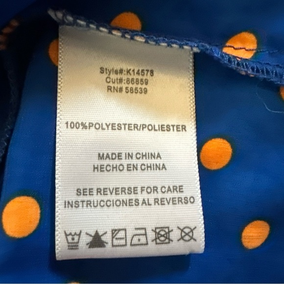 KUT For The Kloth XL Women's Button Down Long Sleeve Shirt-Polka Dot Office - Picture 8 of 12